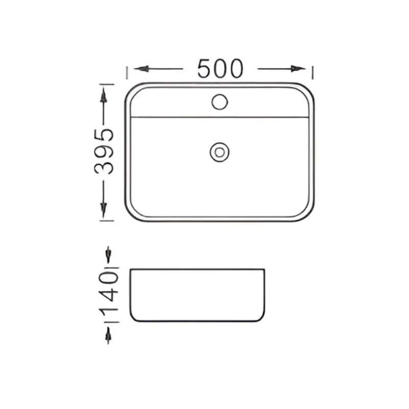 Раковина накладная Акватек Вега AQ5506-MB черный