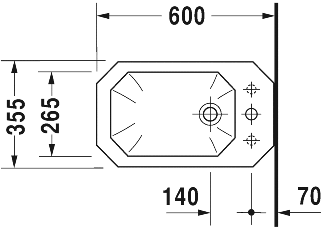 Напольное биде Duravit 1930 Series 0267100000