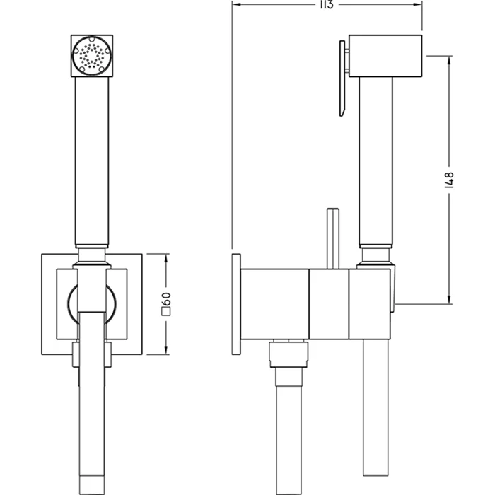 Душ гигиенический Huber Shower EG00794521 хром