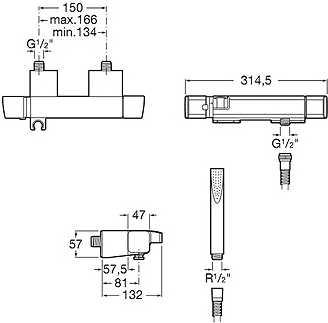 Смеситель для душа Roca Thesis 5A1350C00