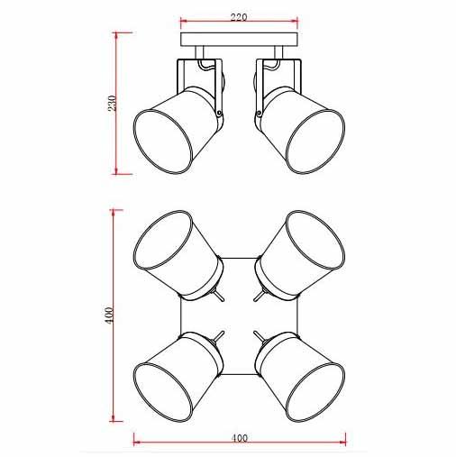 Спот Rivoli Acuto 7015-704 Б0044770