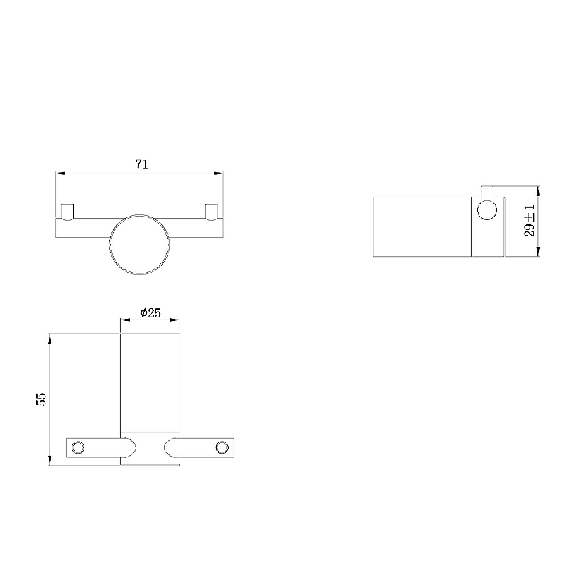 Крючок Raiber Graceful RPB-80005 черный