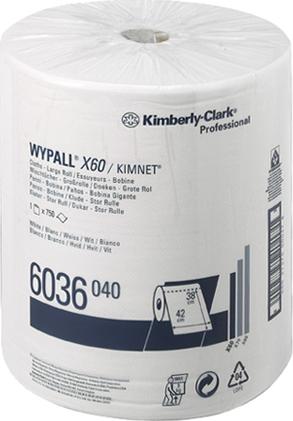 Материал протирочный Kimberly-Clark Wypall X60 6036 рулон