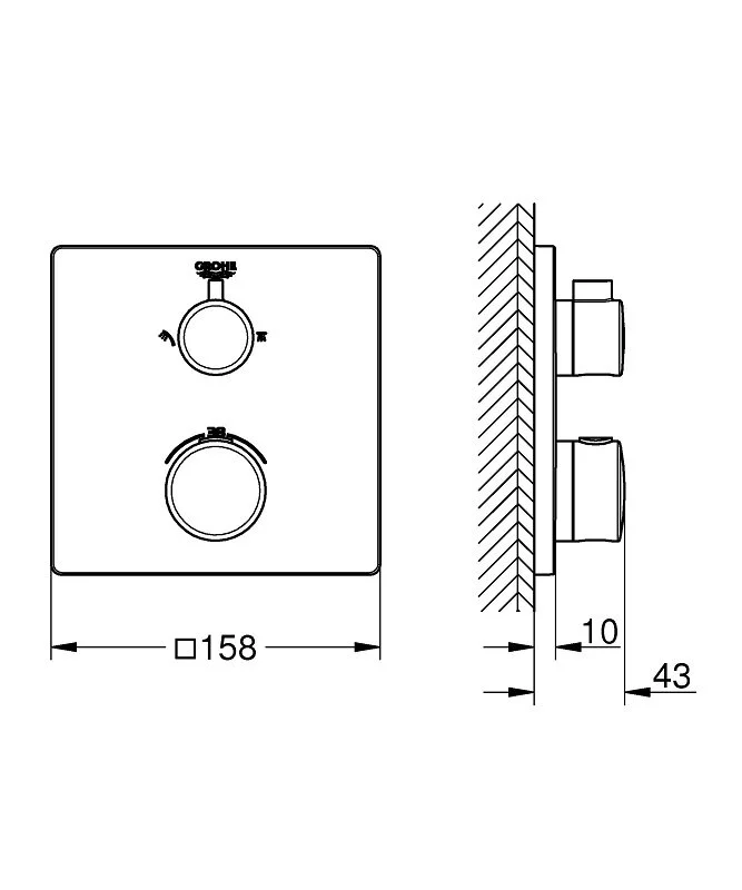 Душевая система Grohe Grohtherm 24079000/26405000/26564000/35600000 хром