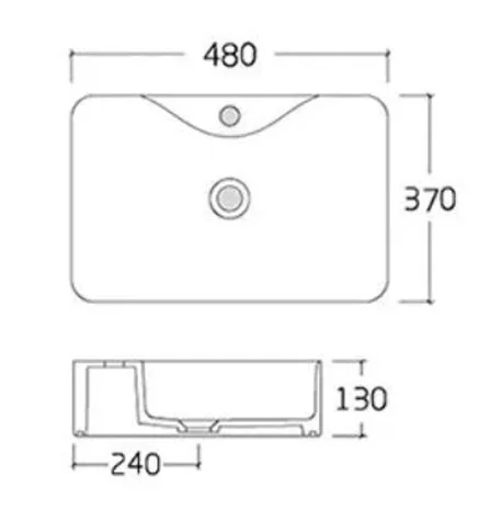 Раковина накладная Comforty 3122815 белый