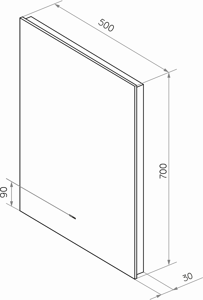 Мебель для ванной STWORKI Колдинг 60 белая, с раковиной 50 Square, столешница белая сатиновая