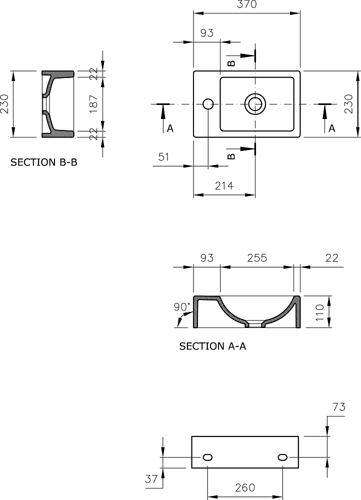 Раковина Bocchi Mini 1419-001-0326 белый