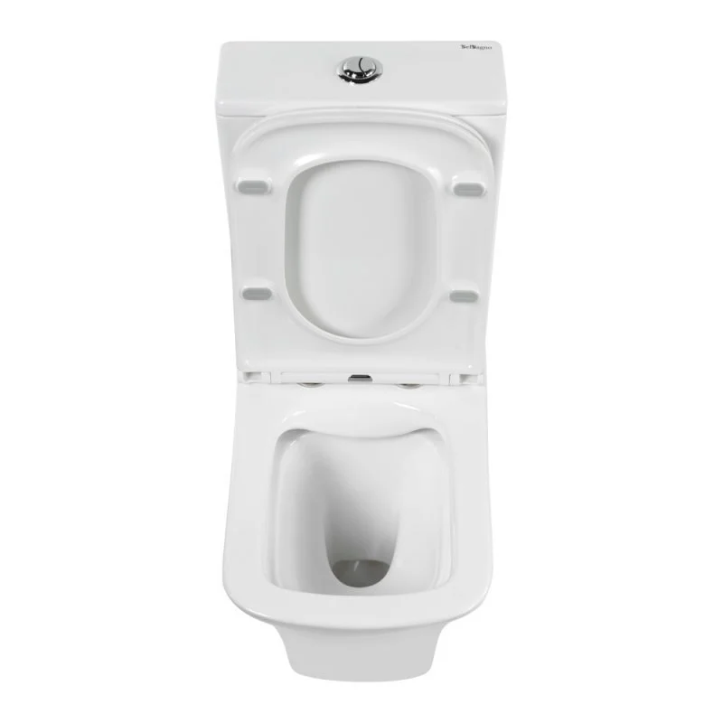 Напольный унитаз-компакт BelBagno Marmi BB052CPR безободковый с бачком BB052T