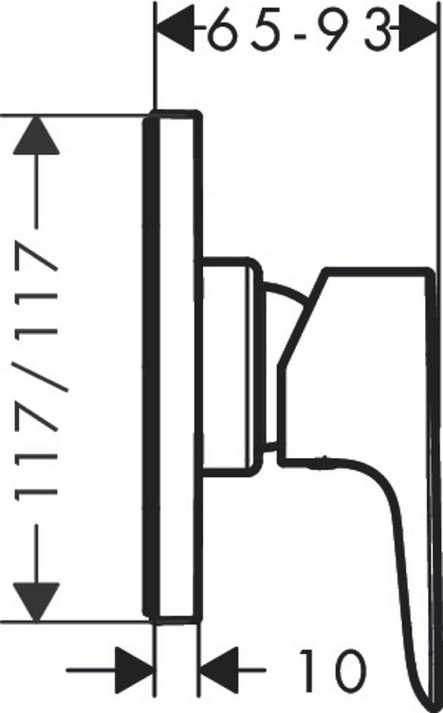 Смеситель для душа Hansgrohe Talis E2 71764000, хром