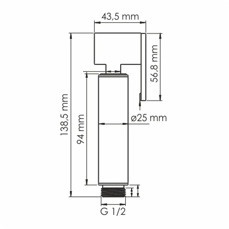 Душевая лейка WasserKRAFT Asphe 7700 A335 золото