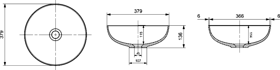 Тумба с раковиной STWORKI Берген 122, серая, со светлой столешницей, раковина BOCCHI Round