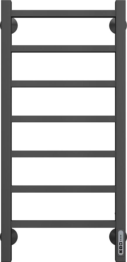 Полотенцесушитель электрический Larusso Астор П7 35x80 9005 4670078536631, черный
