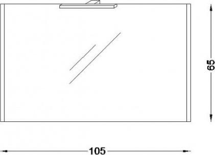 Зеркало Jacob Delafon Lignum EB1263RU-P01