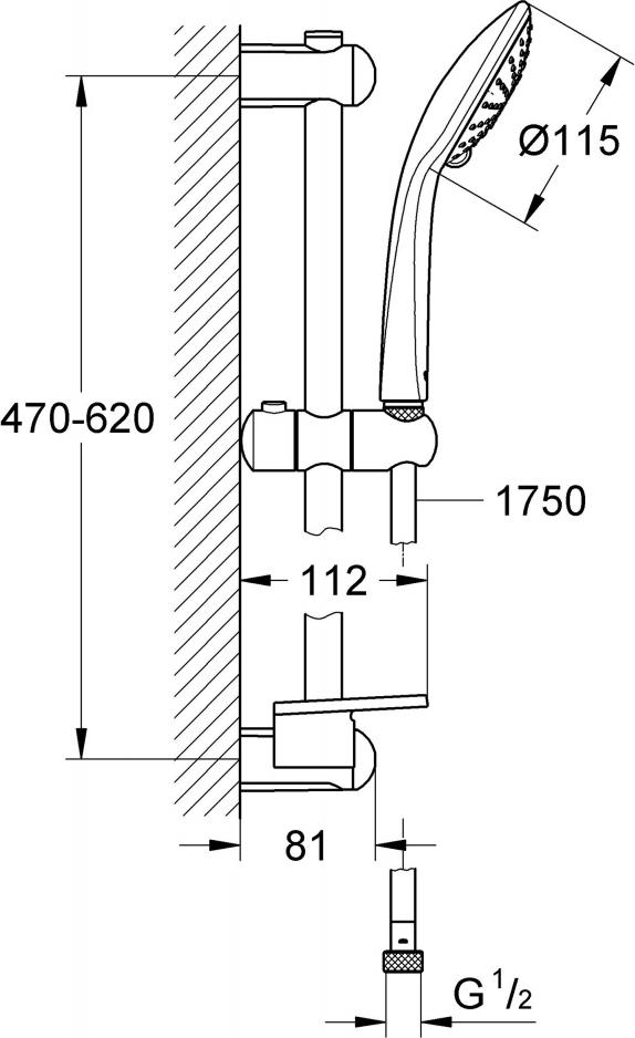 Душевой гарнитур Grohe Euphoria 110 Duo 27230001