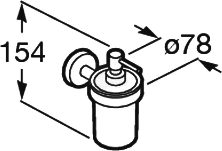 Дозатор для жидкого мыла Roca Twin 816703001