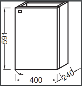 Тумба под раковину 40 см Jacob Delafon Pop Laminar EB286-F26 фиолетовый