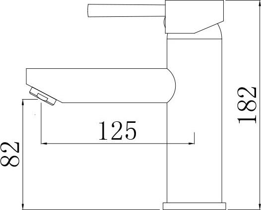 Смеситель для раковины Comforty FC018A-CMT 00004149947, черный матовый