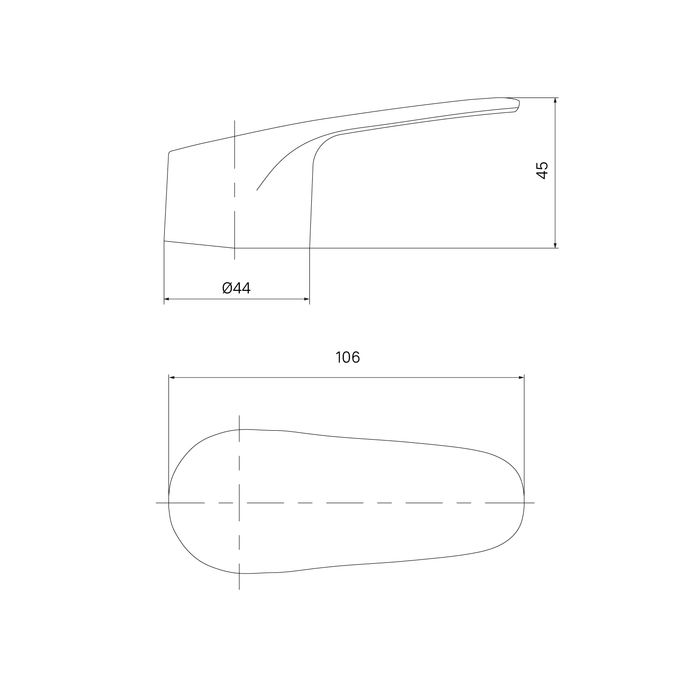 Ручка для смесителя Iddis Optima Home 99435C48SM хром