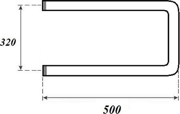 Полотенцесушитель водяной Point PN35335 320x500 П-образный, хром