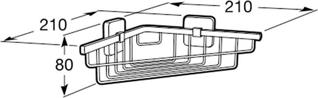 Угловая мыльница-решётка Roca Victoria 816685001