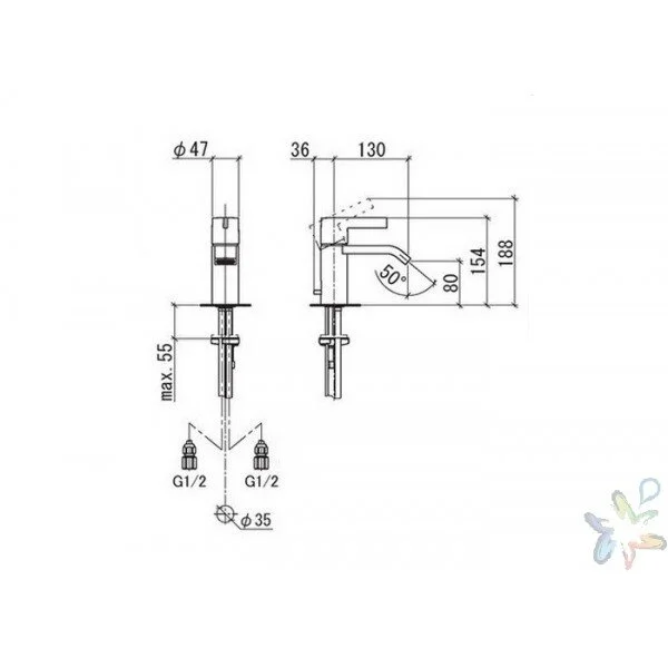 Смеситель для раковины Dornbracht Imo 33.500.670.00 хром