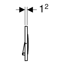 Кнопка смыва Geberit Sigma 20 115.889.SN.1, нержавеющая сталь