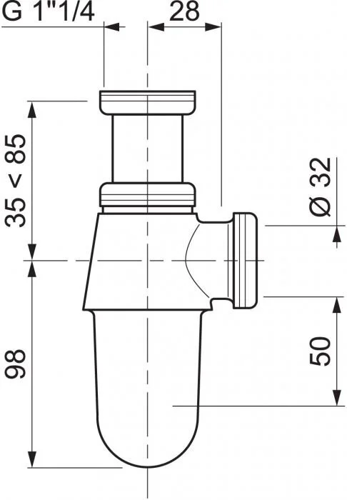 Сифон для раковины Wirquin SL211B хром