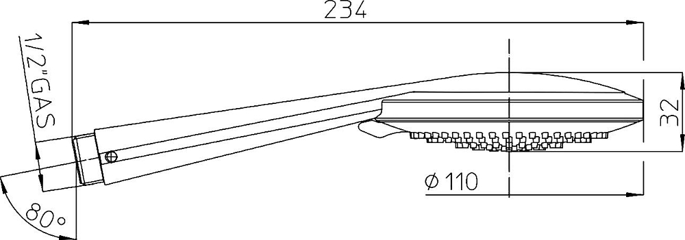 Душевой гарнитур Bossini Flat D45001 CR