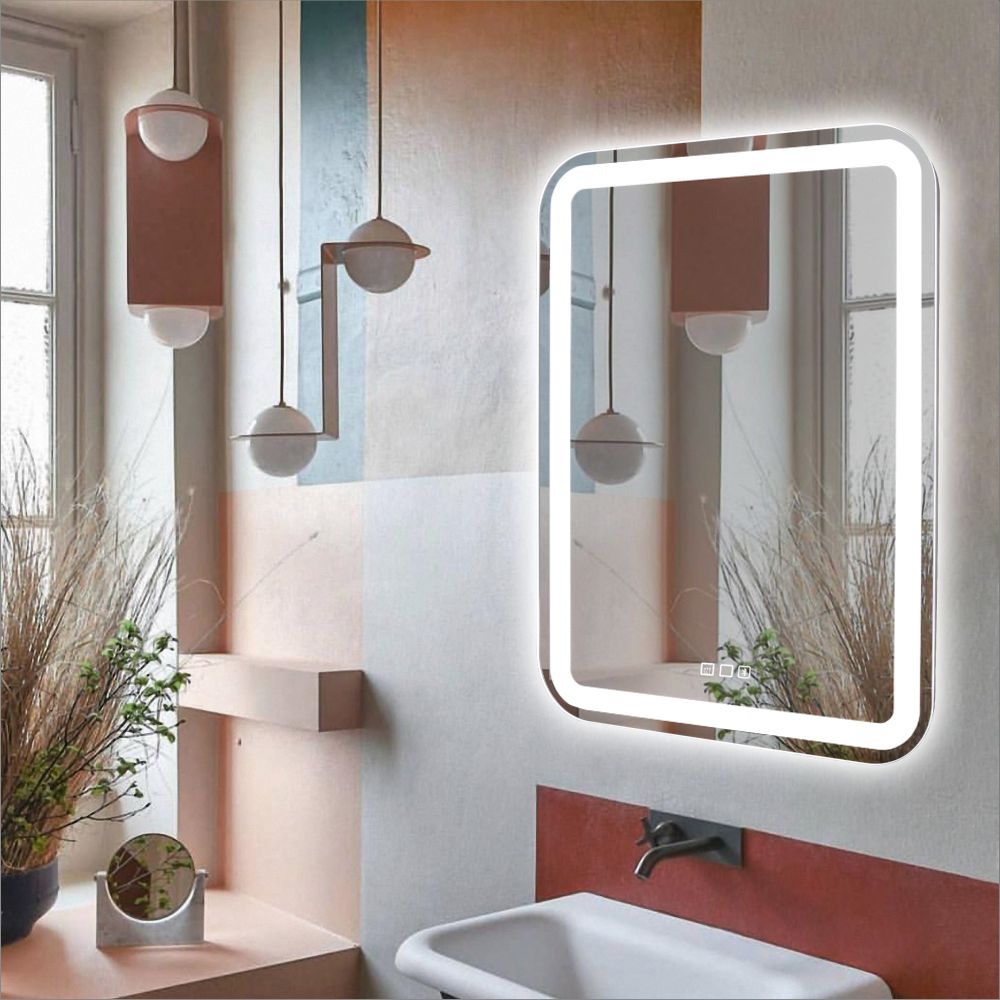 Зеркало с подсветкой 55 см Silver mirrors Malta neo LED-00002415, белый