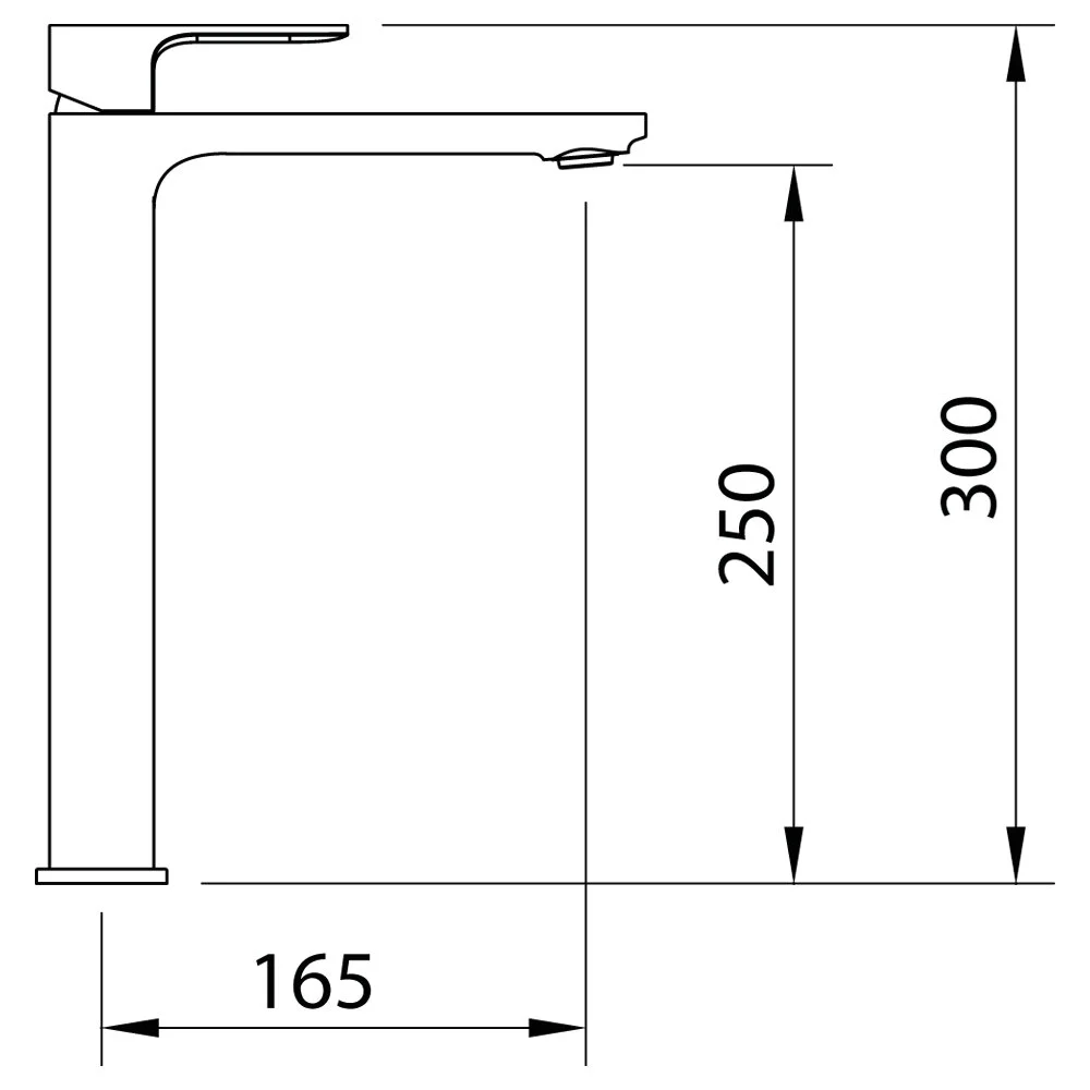 Смеситель для раковины Clever Saona Slim 61175 черный