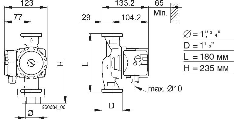 Циркуляционный насос Biral MX 13-1