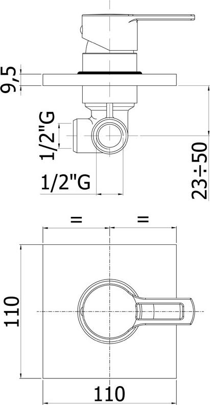 Смеситель Paffoni West WS010CR для душа