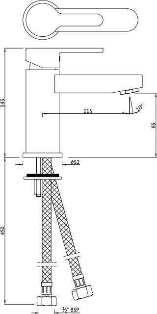 Смеситель для раковины Jaquar Fusion FUS-CHR-29023B, хром