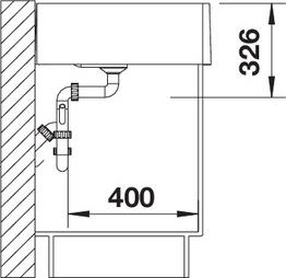 Кухонная мойка Blanco Panor 60 Ceramic 514501 c двумя отверстиями