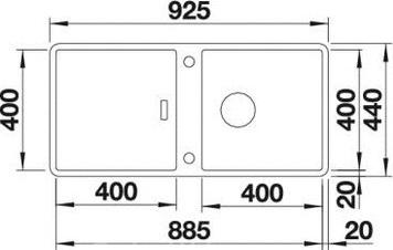 Кухонная мойка Blanco Jaron XL 6 S-IF 521666 сталь