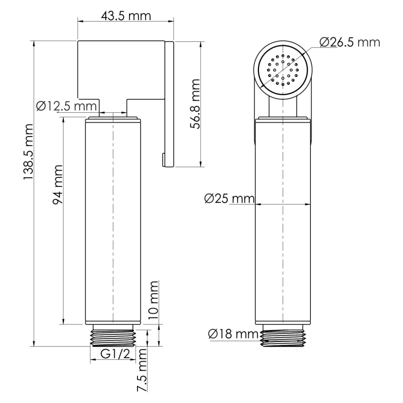 Гигиеническая лейка Wasserkraft A232