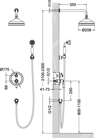 Душевая система Timo Arisa SX-5319/00SM