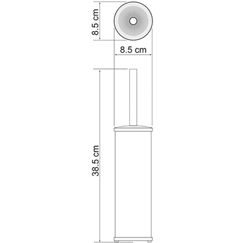 Ершик для унитаза WasserKRAFT Exter K-1017 светлая бронза