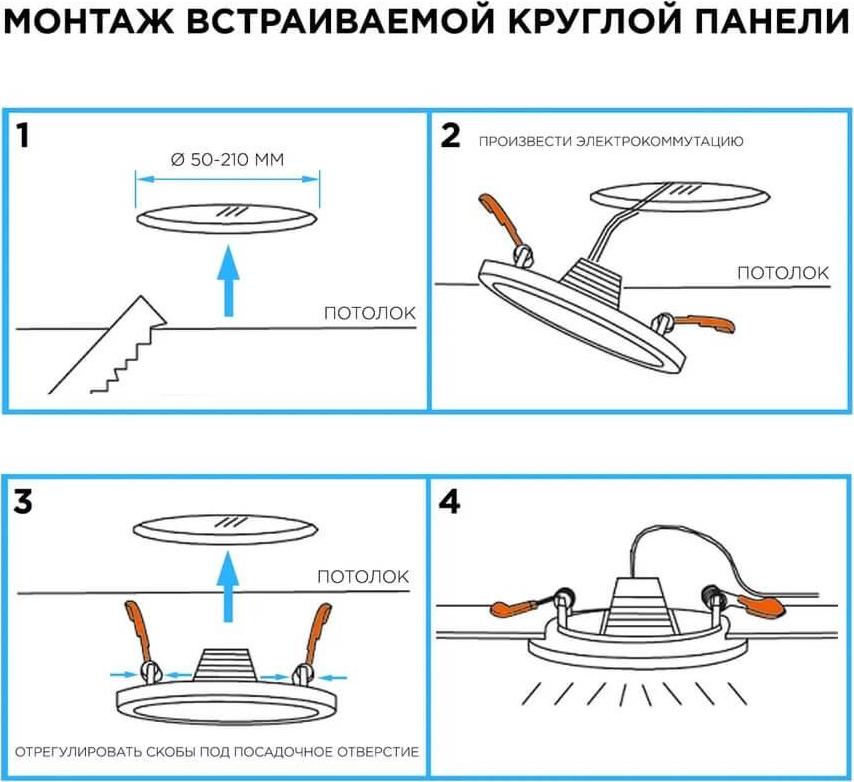 Встраиваемая светодиодная панель Apeyron LP-11