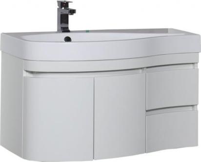 Тумба с раковиной Aquanet Сопрано 95 L 00212998 белый