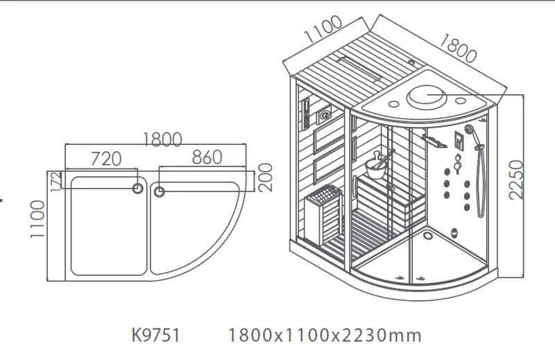 Душевая кабина Cerutti Spa CT8343