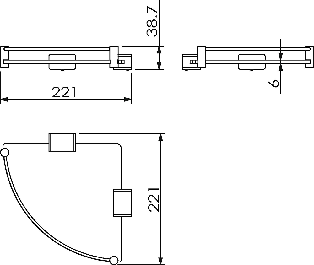 Полка Langberger Vico 11351F