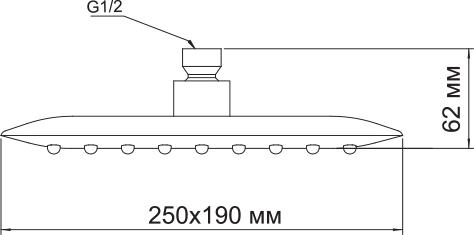 Верхний душ Wasserkraft A031