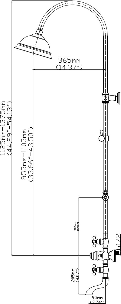 Душевая стойка Seaman Eco Koblenz SSN-2368C