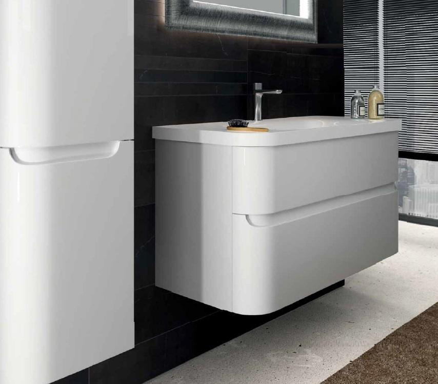 Тумба с раковиной Berloni Bagno Joy JY BS04TM 90 белый глянцевый