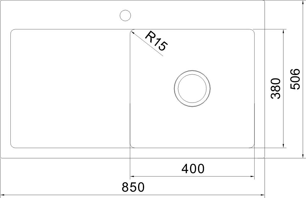 Кухонная мойка Oulin OL-FTR102R