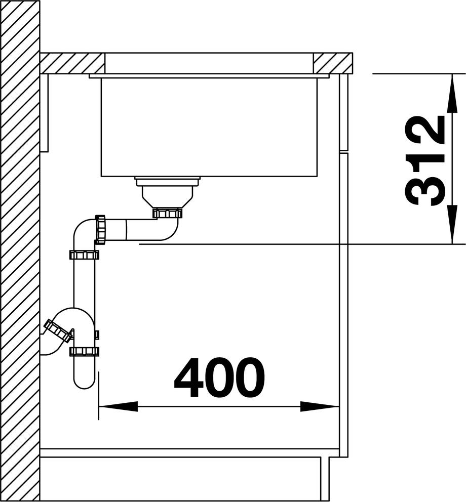 Кухонная мойка Blanco Subline 500-U 525995 чёрный