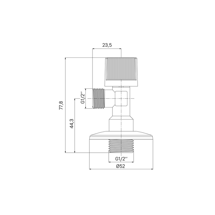 Кран подключения Iddis Optima Home 910B0P1B2CZ хром