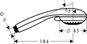 Душевая лейка Hansgrohe Crometta 85 Multi 28563000