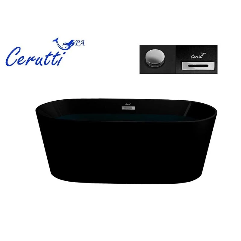 Акриловая ванна Cerutti Spa Resia CT9905 черный